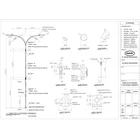 Tiang Lampu PJU 12 Meter Lengan Ganda Parabola Tiang Lampu Jalan 12 Meter Double Ornamen 1