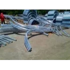 Tiang Lampu PJU 10 Meter Lengan Tunggal Parabola Tiang Lampu Jalan 10 Meter Single Ornamen 3