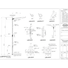 Tiang Lampu PJU 7 Meter Lengan Tunggal Siku T Tiang Lampu Jalan 7 Meter Single Ornamen 1