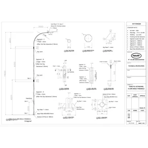 Tiang PJU 14 Meter Lengan Tunggal Parabola Tiang Lampu Jalan 14 Meter Single Ornamen