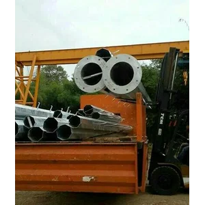 Tiang Penangkal Petir Tipe Tower Monopole Hot Dip Galvanize Tiang Besi Galvanis