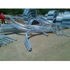 Tiang PJU Oktagonal 7 Meter 9 Meter dan Tiang PJU Heksagonal dan Aksesoris Tiang PJU 1