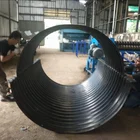 Gorong Gorong Baja Pipa Baja Bergelombang Pipa Aramco Armco Gorong Gorong Besi Galvanis 7