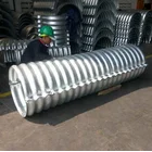 Gorong Gorong Baja Pipa Baja Bergelombang Pipa Aramco Armco Gorong Gorong Besi Galvanis 8