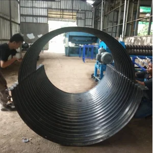 Gorong Gorong Baja Pipa Baja Bergelombang Pipa Aramco Armco Gorong Gorong Besi Galvanis