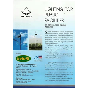 Tiang Lampu PJU Tenaga Surya Solarcell Tiang PJU Solarcell Tenaga Surya Oktagonal