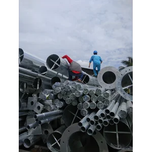Tiang Lampu High Mast Tiang Lampu Sorot 15 20 25 30 Meter