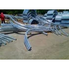 Tiang Lampu PJU 8 Meter Lengan Ganda Parabola Tiang Lampu Jalan 8 Meter Double Ornamen 6