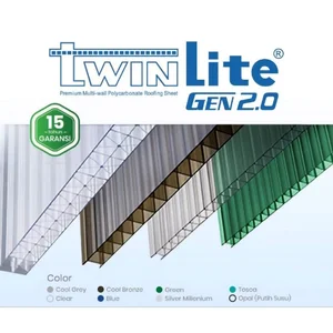 Atap Polycarbonate Twinwall TWINLITE 2.0 Garansi 15 Tahun Resmi