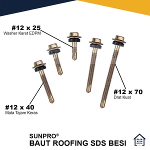 Baut Roofing SDS Hex Besi