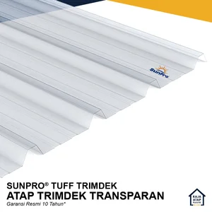 Atap Trimdek Transparan SUNPRO TUFF TRIMDEK - Garansi 10 Tahun Resmi