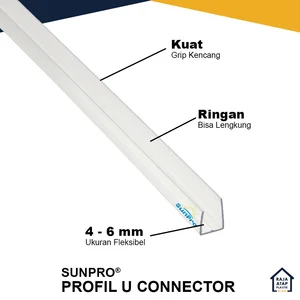 Profil U Penutup Atap Polycarbonate