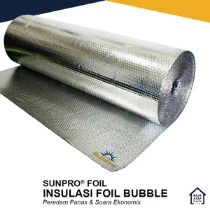 Insulasi Atap Aluminium Metalizing Foil Bubble