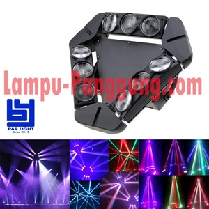 Lampu Movinghead spider 9x10w 4in1 Moving Led BYS910FC