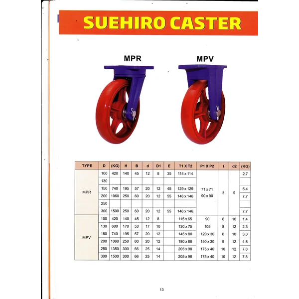 Castor Super Heavy Duty
