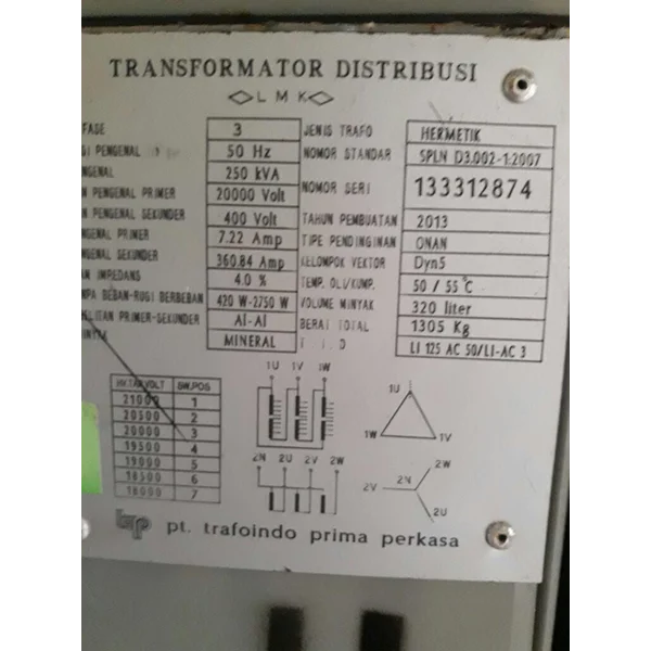 Trafo Distribusi / Transformator 