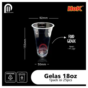 Gelas Plastik 18Oz (Slim Series)