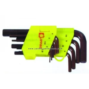Lippro 9 Pcs Short Hex Key