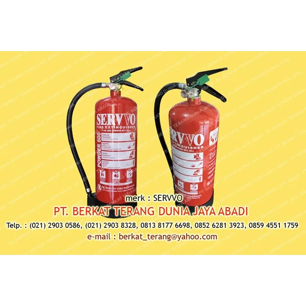 Apar Servvo Fire Extinguisher Abc Dry Powder 6 Kg