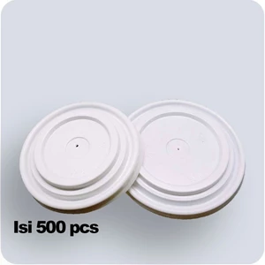 12Oz Soup Cup Plastic Cover - White
