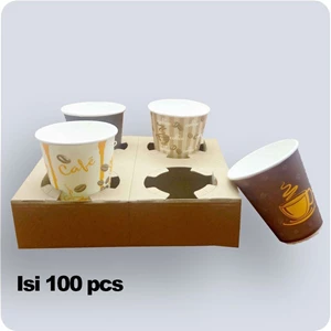 Paper Cup Holder - 4 Cup