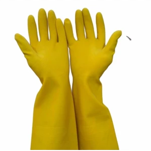 Sarung Tangan Karet Latex Rubber Kuning - 16