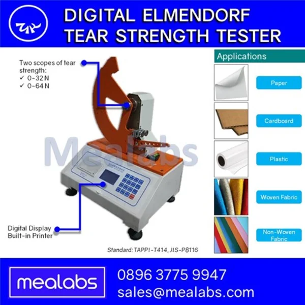 mesin uji sobek manual dan digital Mesin Pembuat Kemasan
