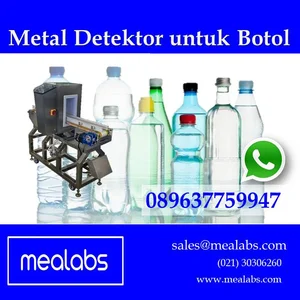 metal detector botol kaca conveyor Detektor Logam