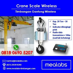 Timbangan Gantung Crane Scale Wireless Kapasitas 20 Ton