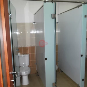 Glass Toilet Cubicle