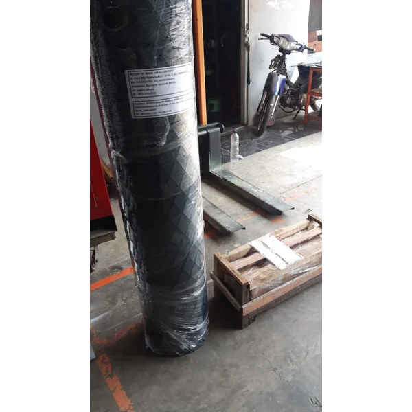 Karet lagging lapisan pulley conveyor