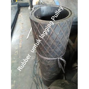 Jasa pembuatan rubber lagging pulley 