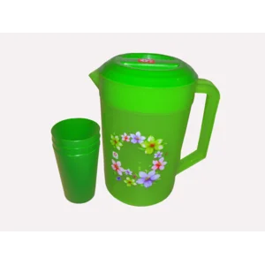 Teko Air Plastik  2.2 litre fiesta + 3 gelas set