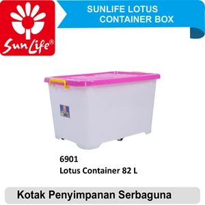 Lotus Box Plastik Container 82L dengan roda