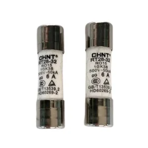 Fuse Link Chint RT28-32 6A 500V 50kA - Keramik Sekring