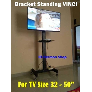 Brakcet Tv Standing Bracket Vinci 65 Inch Roda 