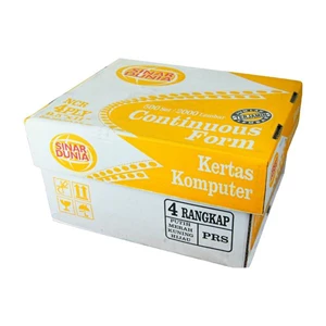 Kertas Lainya Sinar Dunia/Paperline 4-Ply Continuous Form K4 Prs W 9.5" X 11/2" 5