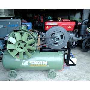 Kompresor Udara / Air Compressor Swan 7.5Hp 5.5Kw 16Bar Hwu-307 + Diesel 20Hp (Electric Starter)