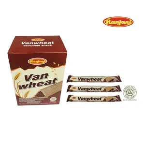 RANJANI VAN WHEAT WAFER SNACK EXTRUDAT RASA COKLAT (1BOX * 24 PCS * 9GRAM) 