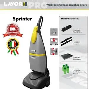  Scrubber Lantai Walk-Behind Floor Scrubber Drier Size 290mm
