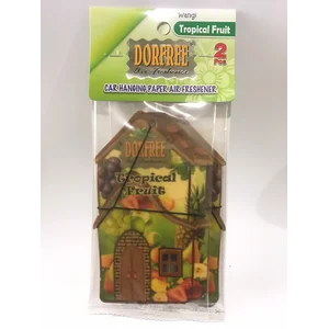 Parfum Mobil dan Ruangan Gantung - Dorfree Hanging Paper - "TROPICAL FRUIT"