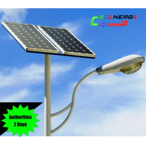 Pju Tenaga Surya 100 Watt - 220 Vac - 9M (P Series) Lampu Solar