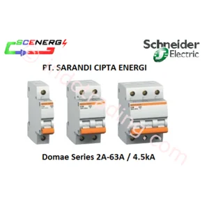 MCB Schneider 2A-63A  1P-3P  4.5kA (Domae)