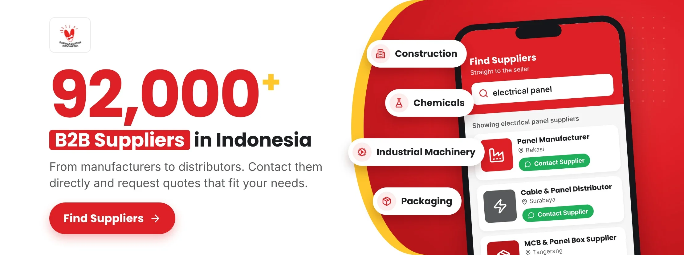 indotrading, largest supplier network