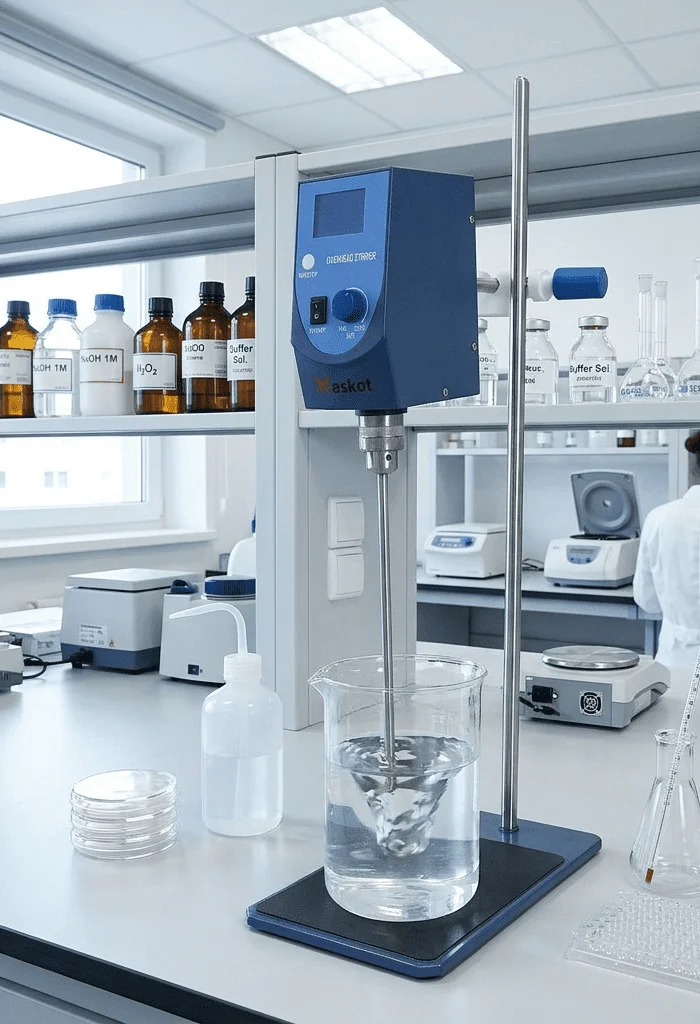 Overhead Stirrer Maskot Stabil dan Presisi untuk Mixing Lab