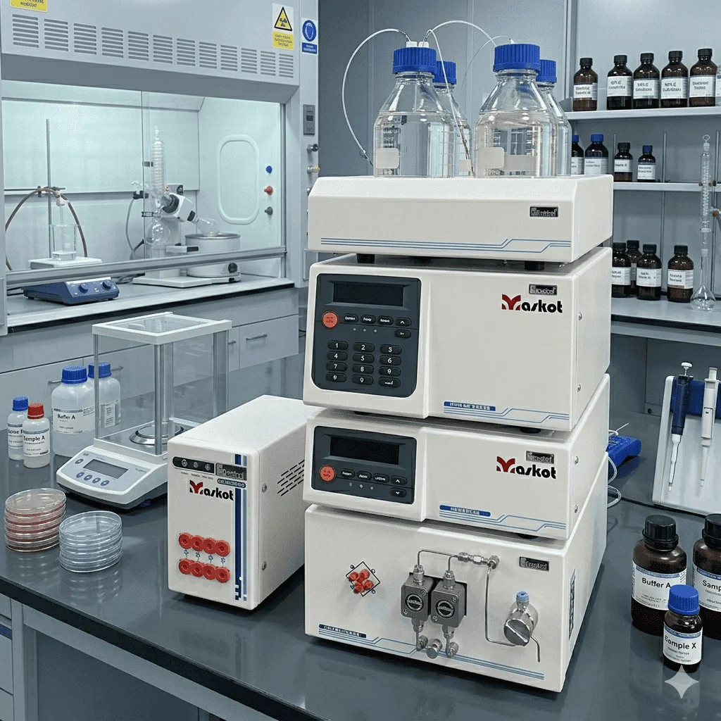 Maskot High Performance Liquidchromatography Presisi untuk Lab Modern
