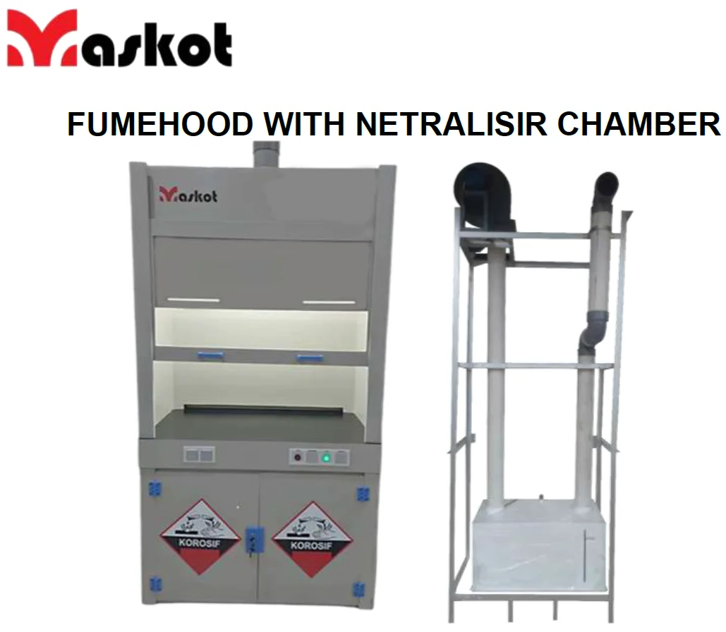 Fume Hood dengan Netralisir Chamber untuk Laboratorium Modern
